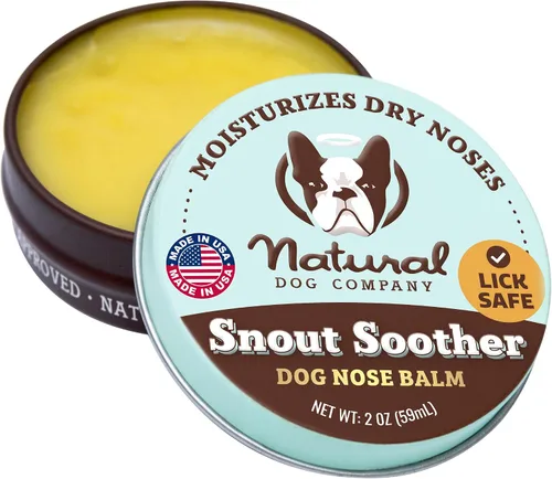 Miniatura 14 de Natural Dog Company Snout Soother Balm Tin 1 oz – Bálsamo para nariz de perro completamente natural para narices secas y agrietadas – Bálsamo