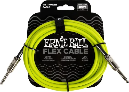 Miniatura 14 de Ernie Ball - Cable de instrumento flex recto/recto 10 pies - Negro (P06434)