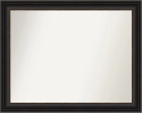 Miniatura 24 de Amanti Art Espejo de baño de bronce para sobre el fregadero, 24 x 24 pulgadas, espejo cuadrado de bronce Lara para tocador, marco de madera