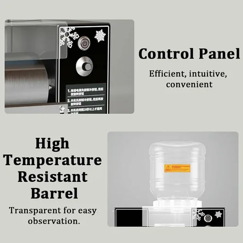 Miniatura 8 de Máquina trituradora de hielo comercial, Máquina de hielo de copo de nieve, Máquina de hielo continua, Trituradora de hielo de acero inoxidable