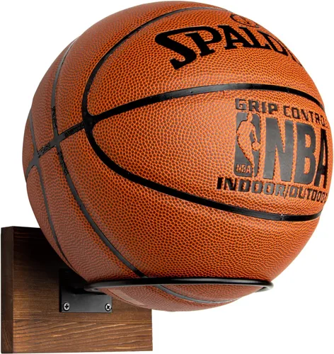 Miniatura 9 de PUERSI Soporte de Pelota para Montaje en Pared Soporte de Exhibición y Almacenamiento para Baloncesto Fútbol Americano Fútbol Soccer Voleibol