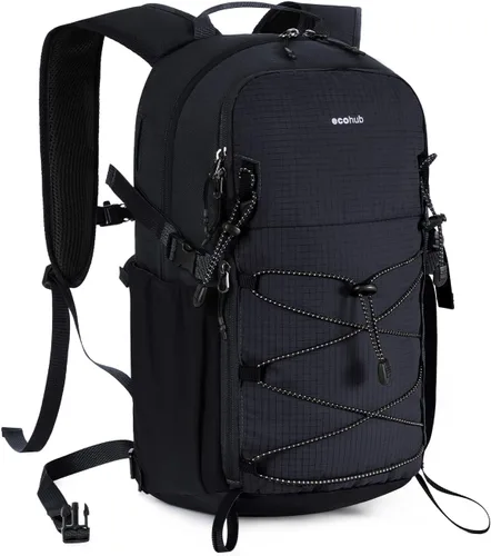 ECOHUB Mochila pequeña de senderismo para hombres y mujeres, mochilas de viaje ligeras de 20 litros, resistentes al agua, para acampar, ciclismo,
