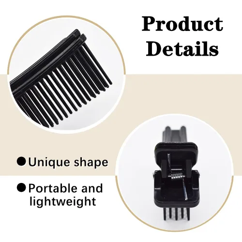 Miniatura 3 de Pinzas para el cabello para peinar, cortar y teñir, 4 pinzas antideslizantes para peine para uso en salón o en el hogar, accesorios de bricolaje