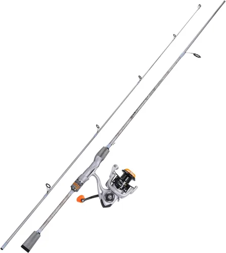 Miniatura 2 de Combos de caña de pescar giratoria y carrete Sougaiyang con manillas vacías de grafito de 2 piezas para pesca de bass Girando con carrete 2000