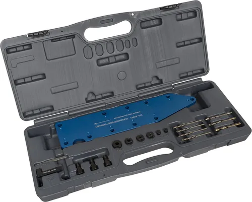 Miniatura 2 de Lisle 72610 - Plantilla de taladro colector para Ford 3.5L Ecoboost, color azul
