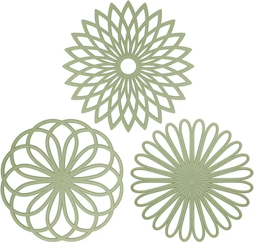Miniatura 10 de ME.FAN Salvamanteles de silicona – Almohadillas calientes de cocina para ollas y platos – Salvamanteles aislados para tetera – Flexible, duradero