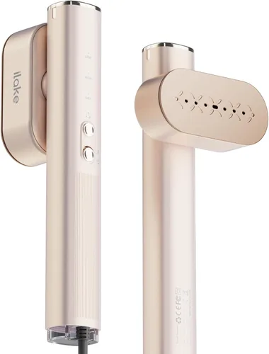 Miniatura 12 de Vaporizador para ropa, vaporizador portátil de 1000 W, tamaño de viaje, 100-240 V de doble voltaje, tanque de 4.1 fl oz, vapor de mano y plancha 2