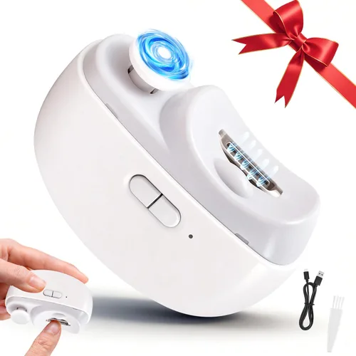Miniatura 9 de Electric Nail Clipper 3-in-1 Automatic Nail Clippers, Fingernail Toenail Trimmer Electric Toenail Clippers with LED Light Clip Storage 2 Speeds Nail