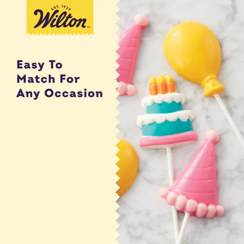 Miniatura 4 de Wilton Palitos blancos para piruletas de 6 pulgadas, palitos para pastel de piruleta, 100 unidades Actualmente el artículo #1 para la búsqueda