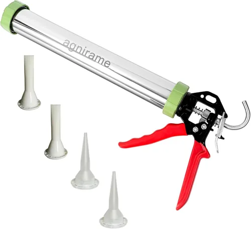 Pistola para calafatear salchichas, accionamiento manual, pistola de calafateo de alto empuje para procesar cartuchos adhesivos