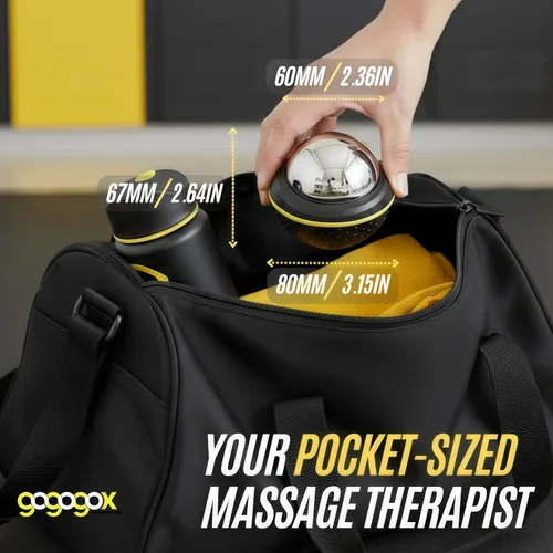 Miniatura 6 de gogogox Cryosphere Cryo - Bola de rodillo de masaje frío, rodillo de hielo de 2.16 pulgadas para alivio muscular dolorido, masajeador de tejido