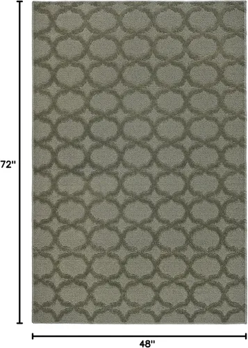 Miniatura 271 de Garland Rug Sparta - Alfombra antideslizante de polipropileno de 2 pies x 12 pies, color negro, ideal para salas de estar y pasillos, elegante