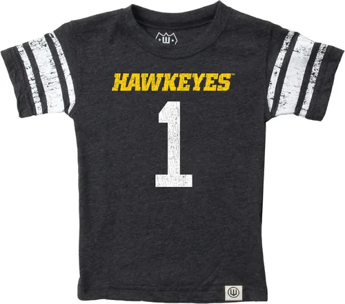 Miniatura 17 de Wes and Willy Camiseta de Manga Corta con Estampado de Jersey para Niños y Jóvenes Fanáticos del Deporte Universitario, Tallas 8-20 Vintage
