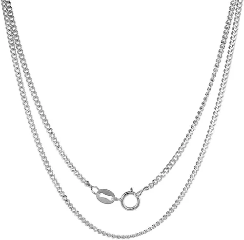 Miniatura 4 de Collar de plata de ley con medalla de San Lorenzo acabado oxidado cadena ovalada de 0071in