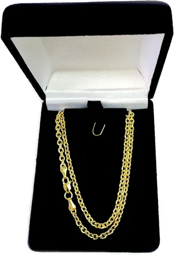 Miniatura 5 de Jewelry Affairs 14k Yellow Gold Forsantina Chain Necklace, 3.1mm