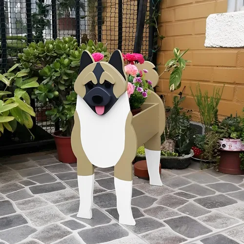 Miniatura 2 de Macetero de flores para perros, regalos para mujeres, bonitas macetas de PVC para perros, macetas para interiores y exteriores, maceta de jardín