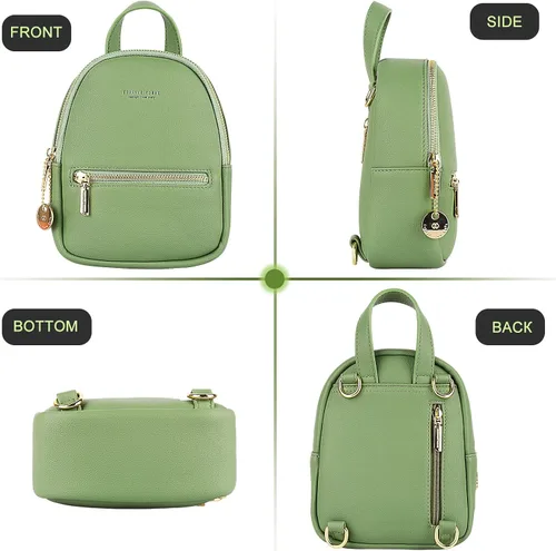 Miniatura 7 de Aeeque Mini mochila para mujer bolsa cruzada de cuero para teléfono bolsa de hombro pequeña Viajar