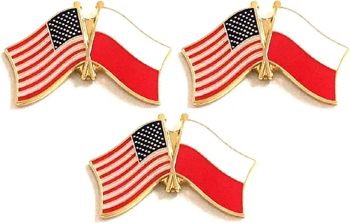 Miniatura 68 de 3 Pines de solapa con banderas de Estados Unidos y países internacionales, paquete de 3 pines dobles con diseño de banderas de Estados Unidos