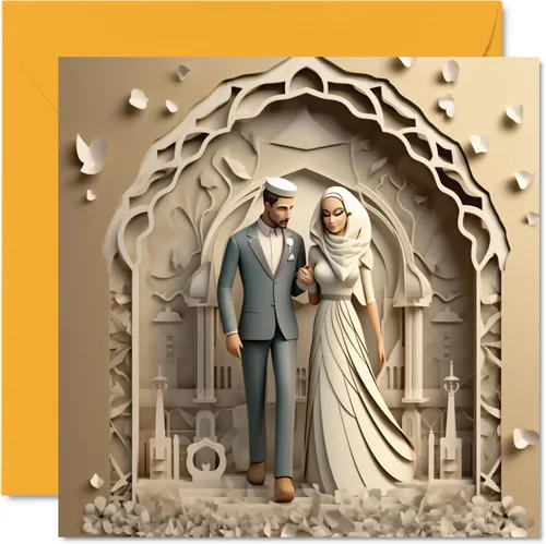 Miniatura 13 de Stuff4 Tarjetas de boda para parejas – Mejor día – Felicitaciones feliz regalos de compromiso, felicitaciones bien hechas, tarjetas de felicitación