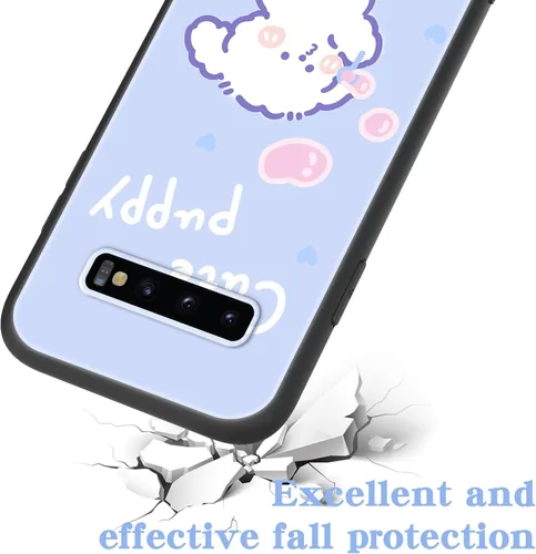 Miniatura 7 de Funda para teléfono Samsung S10 Plus (no Samsung S10), para Galaxy S10 Plus, diseño divertido de perro, estilo animal de dibujos animados