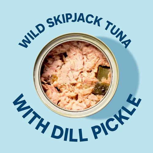 Miniatura 4 de Wild Planet Atún salvaje con pescado enlatado de eneldo y pepinillo, atún enlatado, capturado de forma sostenible, paquete de 12 unidades de 3 onzas