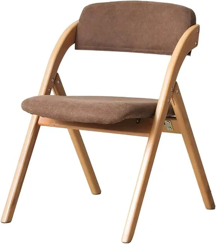 Miniatura 11 de Sillas plegables muebles de madera para restaurante de casa, ordenador de escritorio, cafetería, salón, silla de salón con carga fuerte