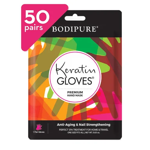Miniatura 12 de Bodipure Guantes de queratina para mascarilla de mano de primera calidad, guantes hidratantes para manos secas, fortalecimiento de uñas y suavizado