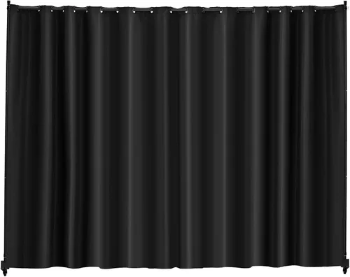 VEVOR Divisor de habitación, divisor de habitación de panel portátil con ruedas, soporte divisor de cortina independiente, pantalla de privacidad