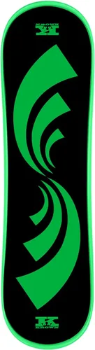 Krown Snowskate - Tabla de Snowboard de Polímero de Plástico Estilo Skateboard con Empuñadura de Espuma – Muchos Gráficos Talla Verde