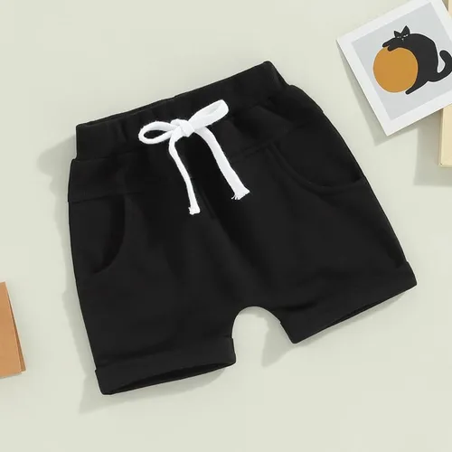 Miniatura 6 de Pantalones de otoño para bebé, paquete de 3 unidades, pantalones deportivos casuales con bolsillo sólido, cintura elástica, pantalones harén