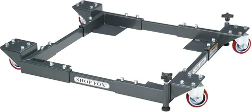 Miniatura 2 de Shop Fox D2057A Base móvil ajustable, pequeño gris carbón y Bora Portamate Kit de base móvil PM-1100 – resistente, universal, personalizable, juego