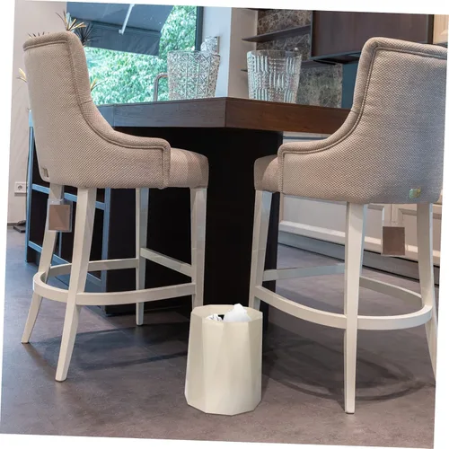 Miniatura 2 de Cabilock Bote de basura de diseño moderno para la oficina en casa, versátil, simple, elegante, para sala de estar, dormitorio, baño, cocina, compacto