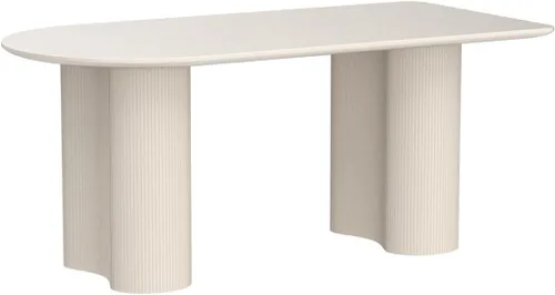Miniatura 4 de Guyii Mesa de comedor de 55.11 pulgadas, mesa de cocina moderna para 6 personas, mesa de comedor interior para cocina, bar, sala de estar, espacio