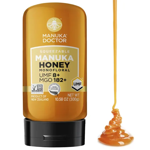 Miniatura 15 de Manuka Doctor - Monofloral de miel de manuka MGO 125+, miel de Nueva Zelanda 100% pura. Certificado. Garantizado. Crudo. Sin OMG (8.75 oz)