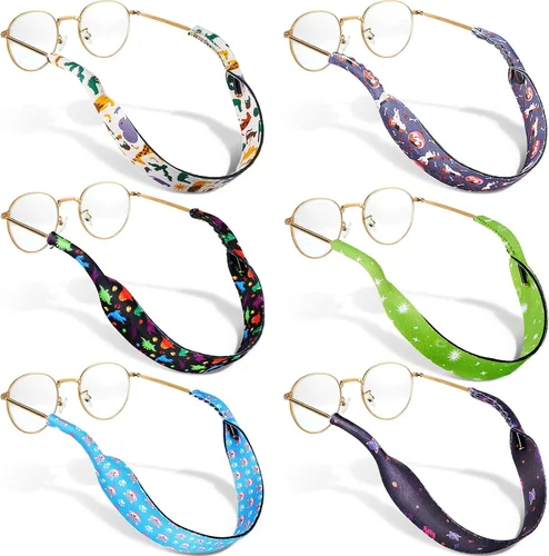 Miniatura 8 de Weewooday 6 piezas de correa para gafas de sol antideslizantes para niños, retenedor de cordón