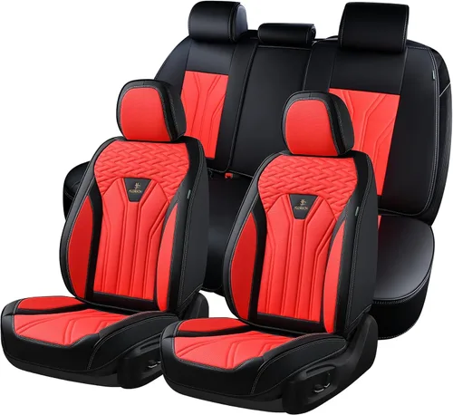 Miniatura 39 de FLORICH Fundas de asiento para automóviles, fundas de asiento impermeables, fundas de asiento de cuero para automóvil, paquete de 2, protector