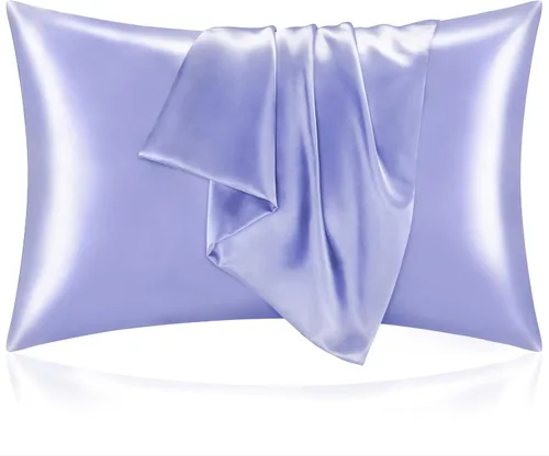 Miniatura 49 de Bedelite Funda de almohada de satén para el cuerpo, súper suave y refrescante, para el cabello y la piel, transpirable, sedosa y larga, 20 x 54 Rosa