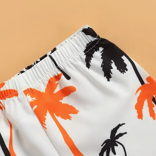 Miniatura 5 de Conjunto de pantalones cortos para niños pequeños, camiseta estampada junto al mar, 2 piezas, ropa de verano