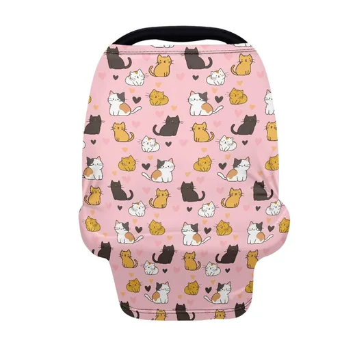 Miniatura 17 de Binienty Funda de lactancia con estampado de vaca azteca para recién nacidos, niñas y niños, fundas elásticas y transpirables para asientos