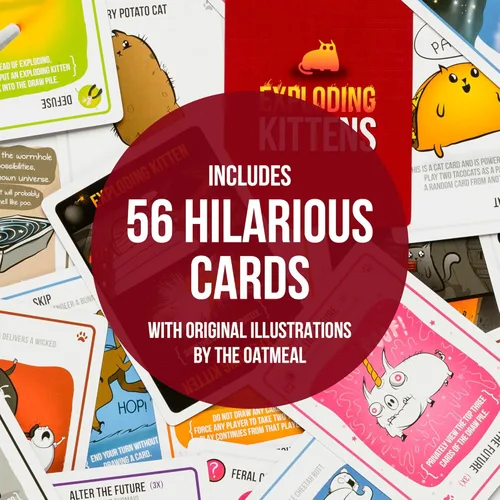 Miniatura 2 de Exploding Kittens Edición original – 2 – 5 jugadores – A partir de 7 años – 15 minutos para jugar – Juego de cartas de alto riesgo – Juego