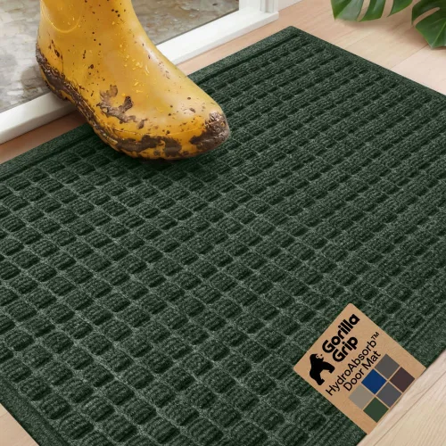 Miniatura 31 de GORILLA GRIP® HydroABSORB - Tapete ultra absorbente para puerta delantera y entrada exterior, atrapa la suciedad y la humedad, tapete de bienvenida