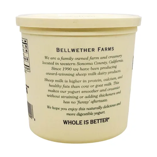 Miniatura 3 de Bellwether Farms Yogur de oveja simple, 24 onzas