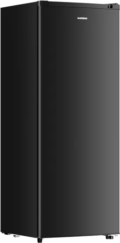 BANGSON Congelador vertical de 6.5 pies cúbicos (negro, 6.5 pies cúbicos)