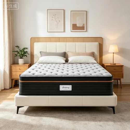 Miniatura 35 de Colchón tamaño individual de 10 pulgadas en una caja, espuma viscoelástica híbrida y resortes embolsados, 7 zonas para dormir de espalda y de lado