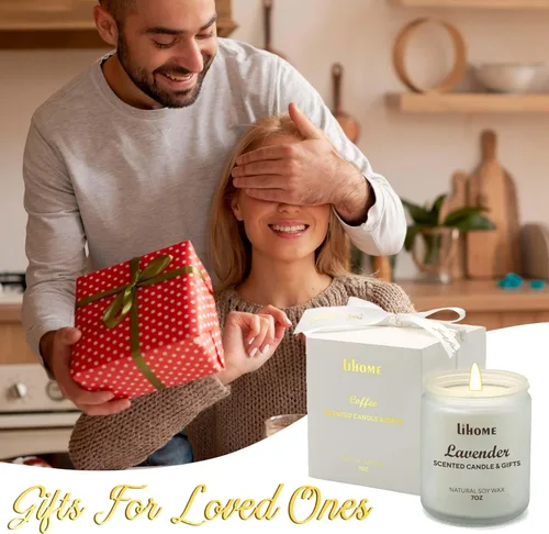 Miniatura 6 de Velas de regalo para mujeres, vela de cera de soja natural para el hogar perfumada perfecta para Navidad, cumpleaños, día de la madre, velas