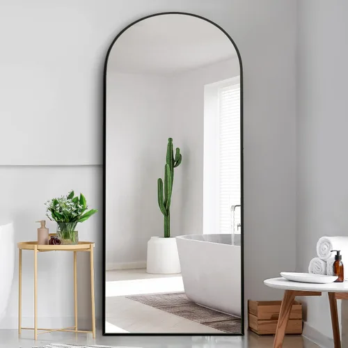 Miniatura 23 de Dolonm Espejo de longitud completa de 65 x 22 pulgadas, espejo de pie de diseño moderno, espejo de cuerpo completo para sala de estar, dormitorio