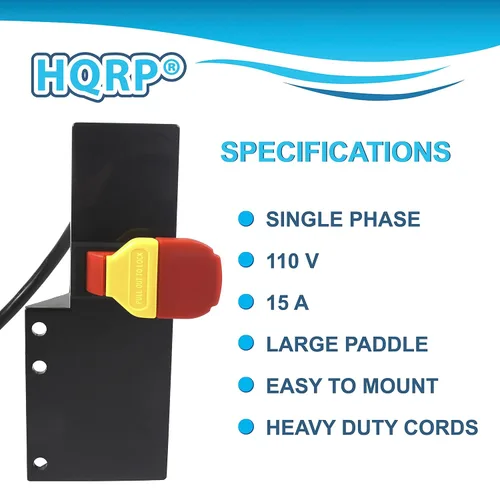 Miniatura 3 de HQRP Interruptor de alimentación de mesa de enrutador multiusos, interruptor de control de polvo, herramienta eléctrica 15A 125V UL enumerado