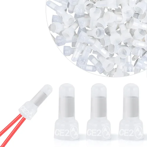 Miniatura 16 de Nilight Kit surtido de terminales aislados con grifo T y cable sin soldadura de empalme rápido, 100 unidades 22-18 18-14 12-10 AWG T Tap 100