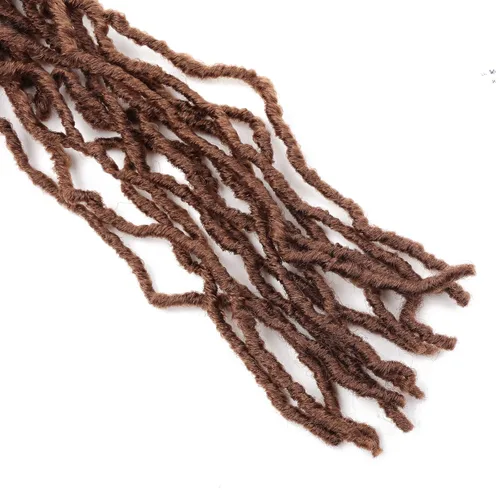 Miniatura 6 de LMZIM 7 paquetes de cabello sintético de ganchillo preanudado de 26 pulgadas, trenzas de ganchillo suaves de diosa para mujeres negras, extensiones