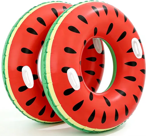 Miniatura 8 de 2 flotadores de piscina de frutas XL para adultos de 47 pulgadas, flotadores de piscina inflables para piscina, balsa para fiesta, agua, verano